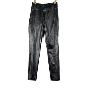 GAP Faux Leather Leggings Womens XS High Waisted Pull On Minimalist Streetwear